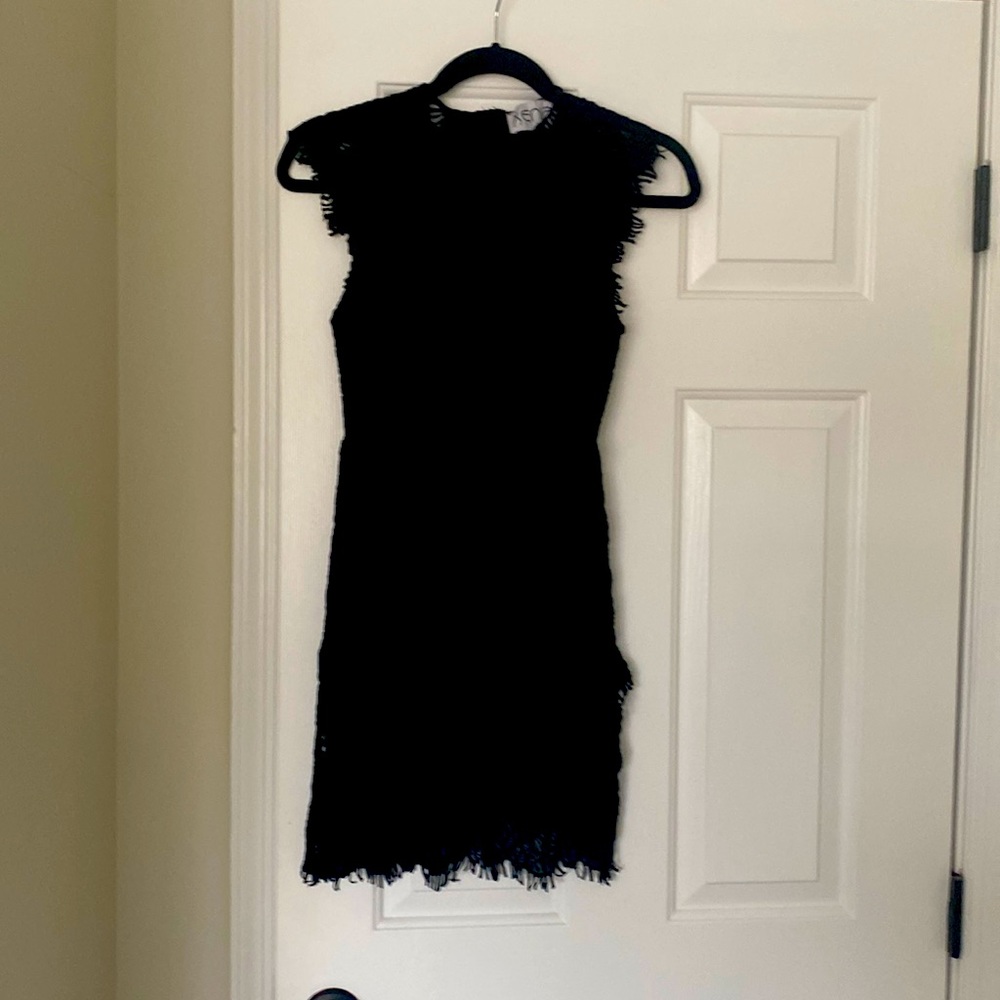 Xenia size 6 black lace mini dress